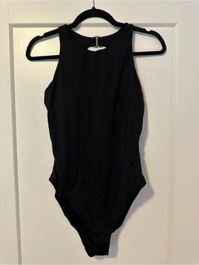 Andie Black High-Neck One-Piece Swimsuit